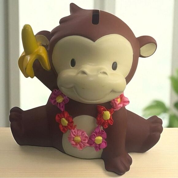 Old Navy Other - Old Navy Vintage Hawaiian Monkey Piggy Bank